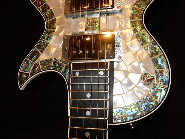 Zemaitis Custom Shop CS24PF Ring Chess Pearl Front Electric