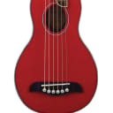 Washburn Rover 10STRK Solid Spruce / Mahogany Travel Acoustic Guitar Trans Red