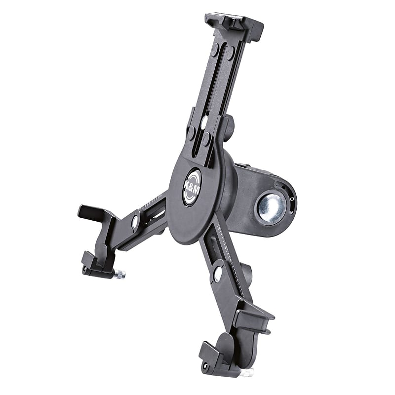 K&M 19790 Tablet PC Stand Holder Black Mic Stand Konig and Reverb