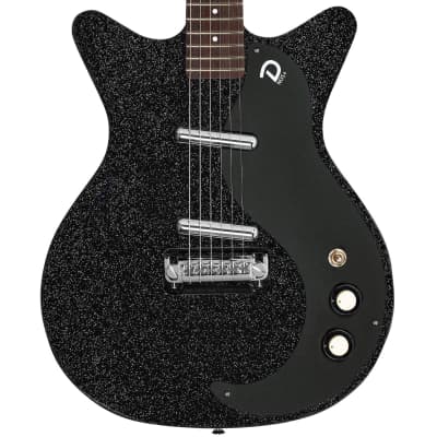 Danelectro Blackout '59M NOS+ Electric Guitar ~ Black Metalflake image 4
