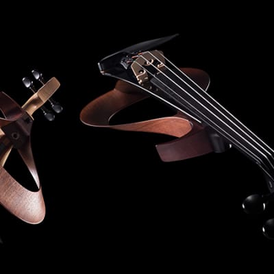 YEV-105 Yamaha - Natural - Electric Violin + Bow & Violin Stand - Authorized Dealer image 5