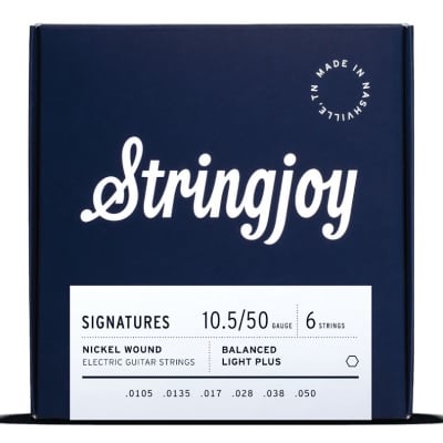 Stringjoy Balanced Light Plus (10,5-50) Nickel Wound Electric Guitar Strings for sale