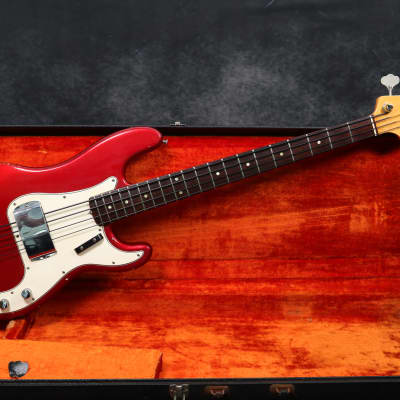 1966 Fender Precision Bass - Candy Apple Red image 2