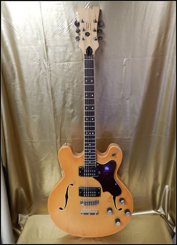 Mosrite of California by Semie Moseley Thin line Semi Hollow Body 1970s - Natural image 1