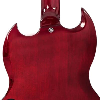 Vintage VS4 ReIssued Bass Guitar - Cherry Red image 5