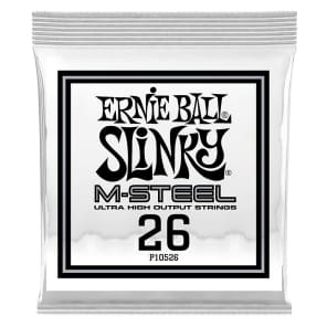 Ernie Ball P10526 .026 M-Steel Wound Electric Guitar Strings (6-Pack)
