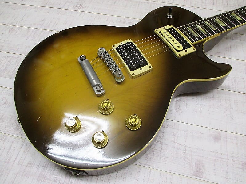 Burny 1977 FLG-70 Les Paul Standard Vintage Guitar MIJ W/Hard Case