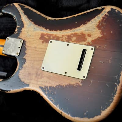 American Stand Fender Stratocaster Custom Heavy Relic Sunburst CS Fat 50's image 24