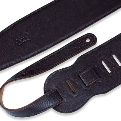 Levy's Garment Leather Bass Strap - Dark Brown image 2