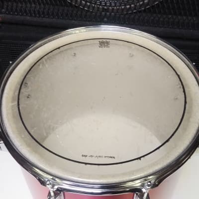 RARE! 1970s Tama Made In Japan Ruby Red Wrap  12 x 15" Imperialstar Concert Tom - Sounds Great! image 4
