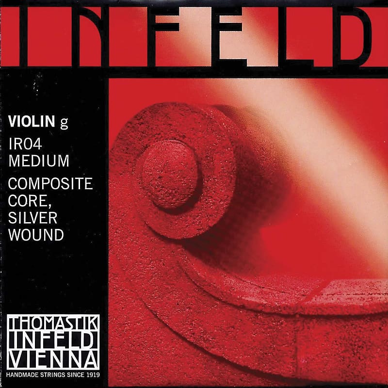 Thomastik Thomastik Infeld Red 4/4 Violin G String - Silver/Synthetic - Medium Gauge image 1