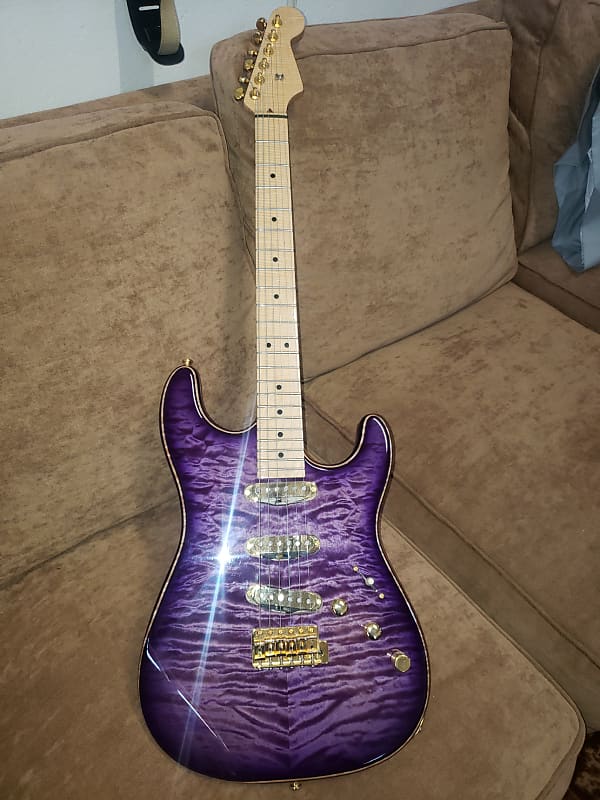 Warmoth Strat 2000 Purple Reverb 3186