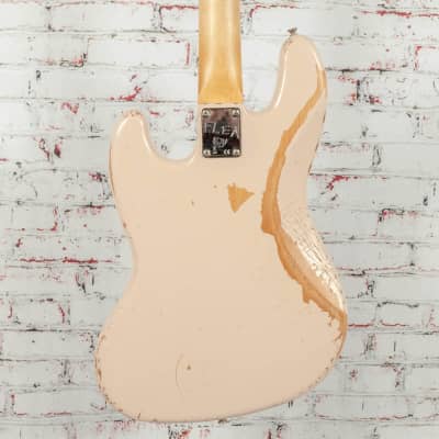 Fender Flea Jazz Bass, Rosewood Fingerboard, Roadworn Shell Pink image 7