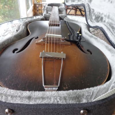 1930's Regal Archtop Guitar - Bacon & Day  Acoustic Electric - Unique Carved Spruce Top image 14