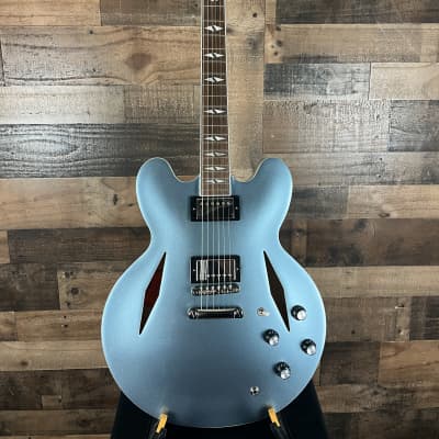 USED Epiphone Dave Grohl DG-335 Semi-hollow Electric Guitar in Pelham Blue, Hardcase, Free ship, 687 image 8