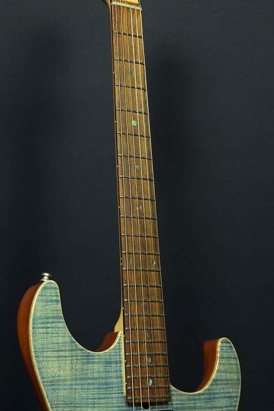 T's Guitars DST-DX22 Flame Trans Blue Denim (09/22)