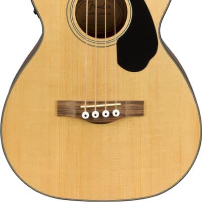 Fender CB-60SCE Acoustic-Electric Bass Guitar, Natural image 1