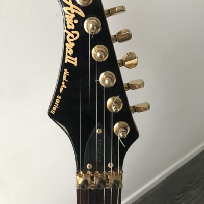 1993 Aria Pro II Strat Sunburst Maple top left handed image 13