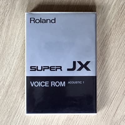 Roland Super JX / JX-10 / MKS-70 // VR-101 ACOUSTIC 1 ROM cartridge // 80s Very Rare & Boxed