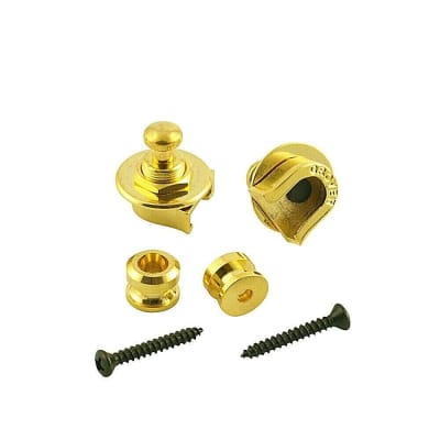 Grover GP800G Quick Release Strap Locks, Gold (Set of 2) image 3