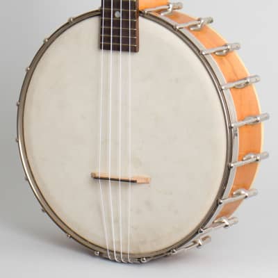 Gibson  Style UB Banjo Ukulele (1924), ser. #11187A-49, original black hard shell case. image 3