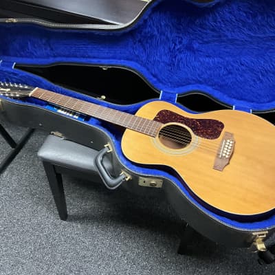Guild F-112NT made in USA 1977 Vintage 12-String Acoustic Guitar in very good condition with original hard case and owners manual . for sale