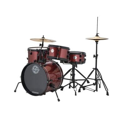 Ludwig Questlove Pocket Drum Kit w/Cymbals Stands Red Sparkle image 3