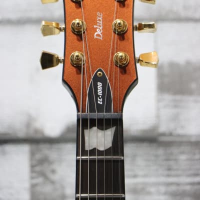 ESP LTD EC-1000 Electric Guitar - Gold Andromeda - Open-Box Display - MINT image 3