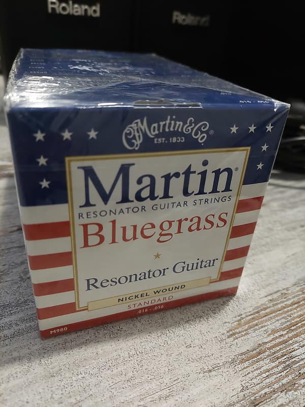 Martin Resonator Guitar Strings Bluegrass M980 (x12 Pack) Reverb
