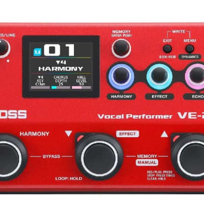 Boss VE-2 Vocal Harmonist Vocal Effects Pedal P-18839 | Reverb