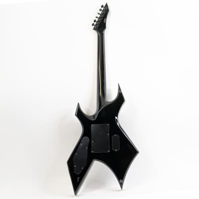 2009 B.C. Rich Warlock NJ DLX Gloss Black w/ Neck Thru Construction, EMG 81/85 Active Humbuckers, Original Gigbag image 14