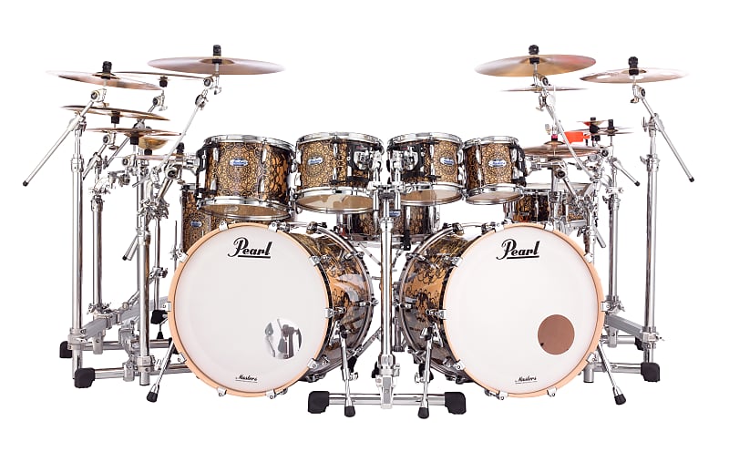 Pearl *Pre-Order* Masters Complete Cain & Abel Double Bass 10-Piece Drum  Set | Drum Shells Only | Special Order | Authorized Dealer