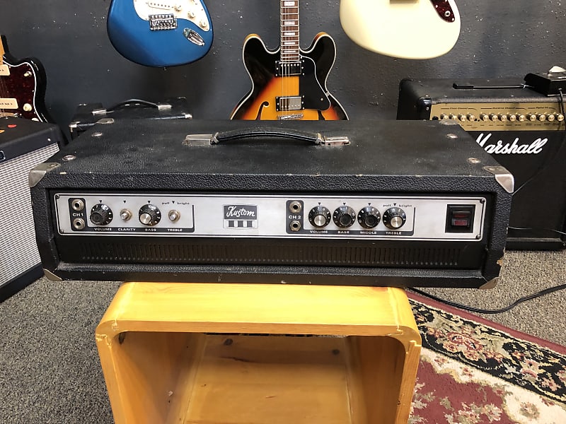 Vintage Kustom IIIB Bass Amp Head, Chanute Kansas Reverb