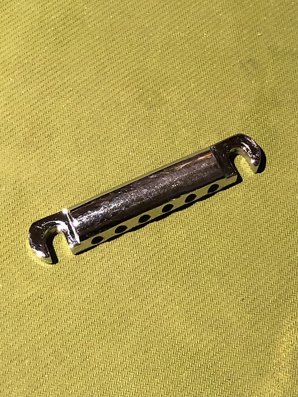 Vintage 1970's Gibson Guitar Stoptail Tailpiece Chrome Reverb UK
