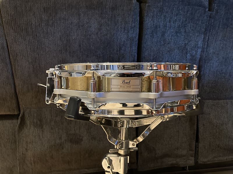 1990s 14”x3.5” Pearl Free Floating Piccolo Snare **Steel and Brass shells!**