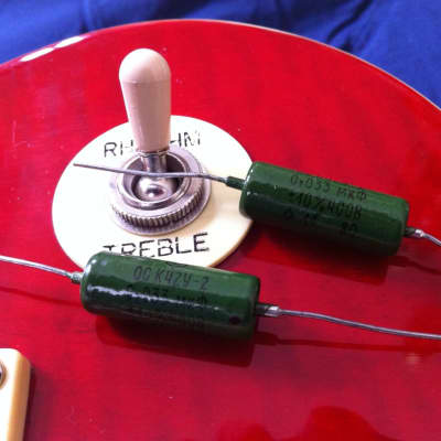 Gibson ES175 Vintage 50's Prebuilt Upgrade Wiring Harness Kit - PIO Vintage Tone Caps image 2