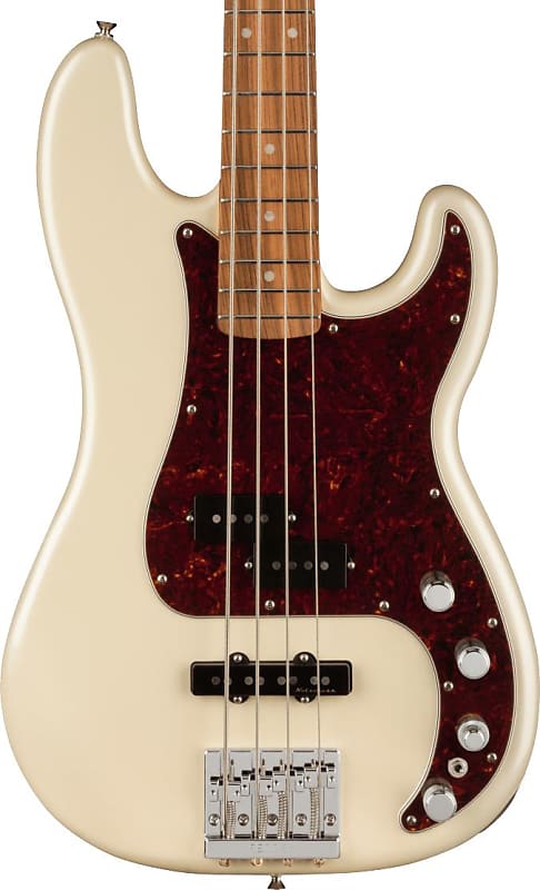 Fender Player Plus Active Precision Bass - Olympic Pearl with Pau Ferro Fingerboard image 1