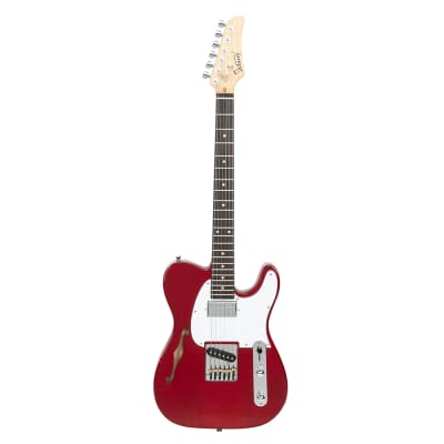（Accept Offers）Glarry GTL Semi-Hollow Electric Guitar F Hole HS Pickups w/20W Amplifier Red image 2