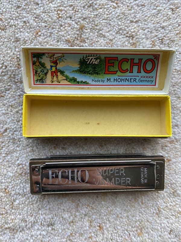 Vintage Echo Super Vamper Harmonica by M.Hohner & Yellow