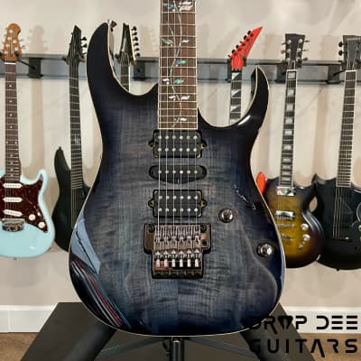 Ibanez J Custom RG8570 Electric Guitar w/ Case-Black Rutile image 1