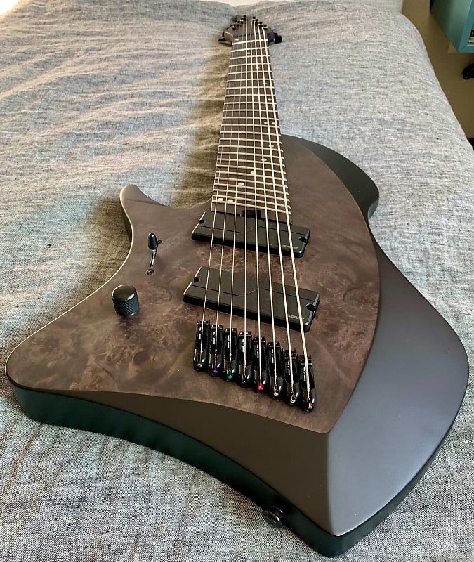 Abasi Guitars Larada 8 Lefty Left Handed 2021 Charcoal Burl Reverb