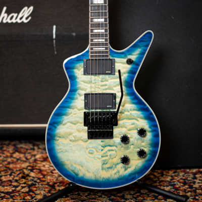 Dean Cadillac Select Quilt Top Floyd Ocean Burst With EMG Pickups, Floyd Rose Special & coffin Case. for sale