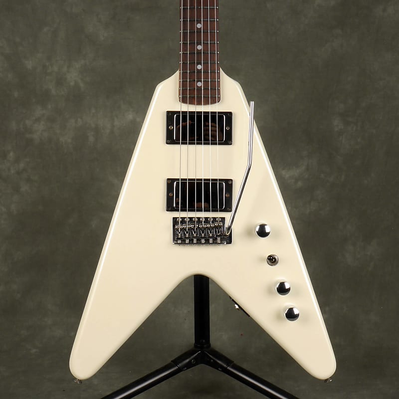 Epiphone Flying V フライングV パールホワイト✨ Epiphone Flying V in white 2003 | Reverb