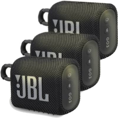  JBL Go 3 Portable Waterproof Wireless IP67 Dustproof Outdoor  Bluetooth Speaker (White) : Electronics