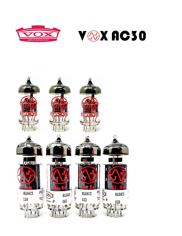 Vox AC15HW1X TAD Tube Set With Matched Power Tubes