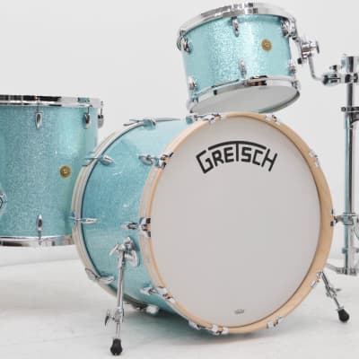 Gretsch Broadkaster 3pc Drum Kit - "Turquoise Sparkle" image 1