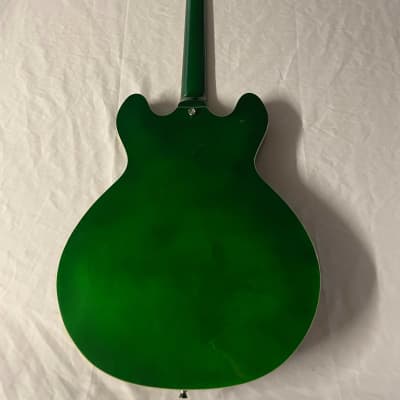Firefly FF-338 Semi Hollow Body Electric Guitar Green Burst Quilted Maple image 2