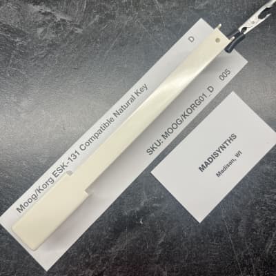 ORIGINAL Moog/Korg/Univox Replacement D Key (for Matsushita ESK-131 Keybeds) for Moog MG-1, Prodigy, Rogue, Opus 3, Korg Minikorg 700, Minikorg 700S, MS-10, MS-20, VC-10, Poly Ensemble P, Univox K1/K2, and more