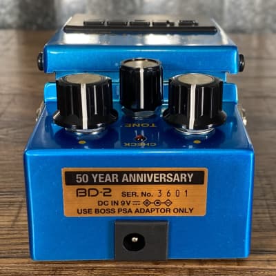 BOSS Limited Edition 50th Anniversary BD-2 Blues Driver Pedal