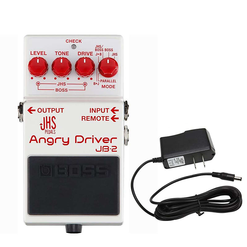 Boss JB-2 Angry Driver OverDrive Pedal with PowerPig 9V DC 1000ma